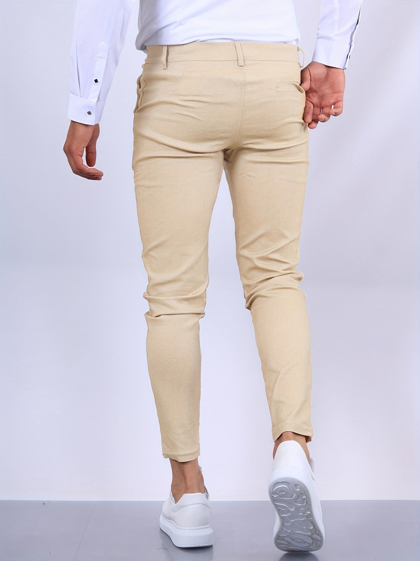Skinny chino trousers for men