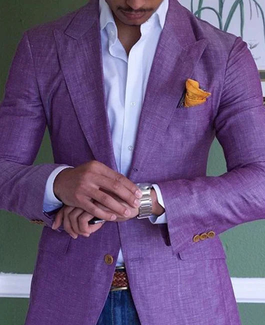 Elegant hørblazer til mænd