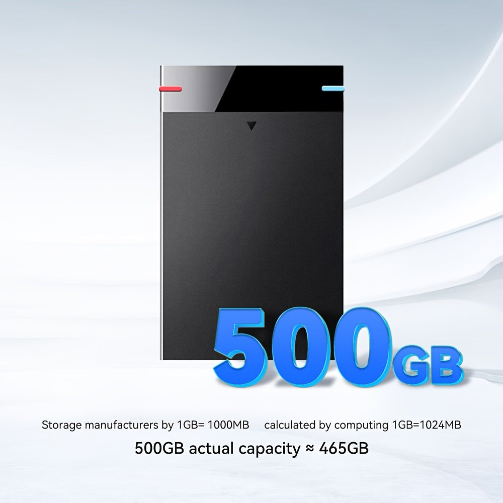 Bærbar ekstern harddisk USB 3.0 (160 GB-500 GB, mobil højhastigheds-harddisk til bærbar computer og telefon)