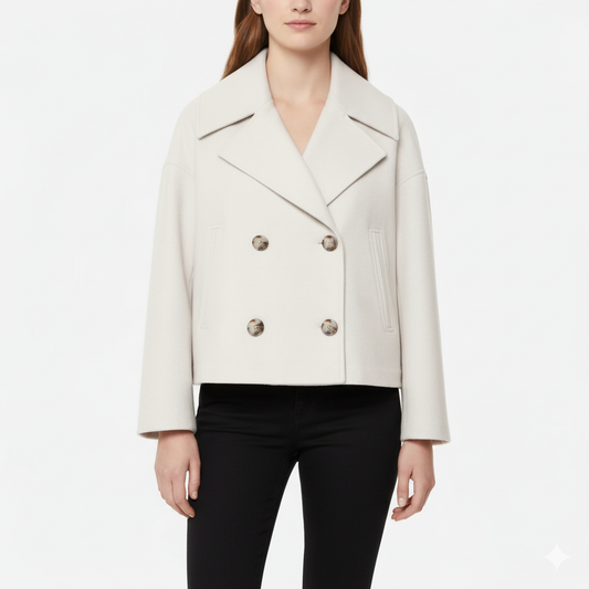 Minimalistisk jakke til kvinder – moderne struktur, ubesværet elegance