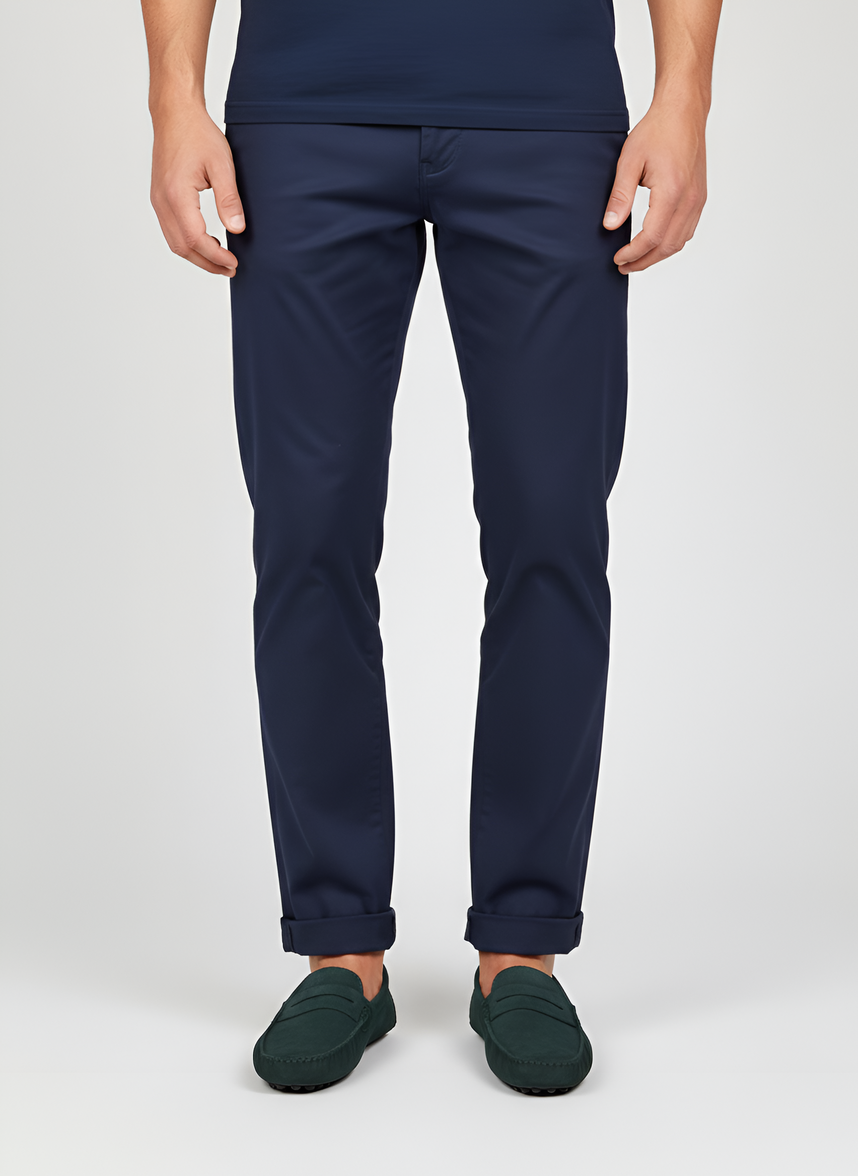 Herre chinos bukser slim fit med stretch til arbejde og hverdagsbrug