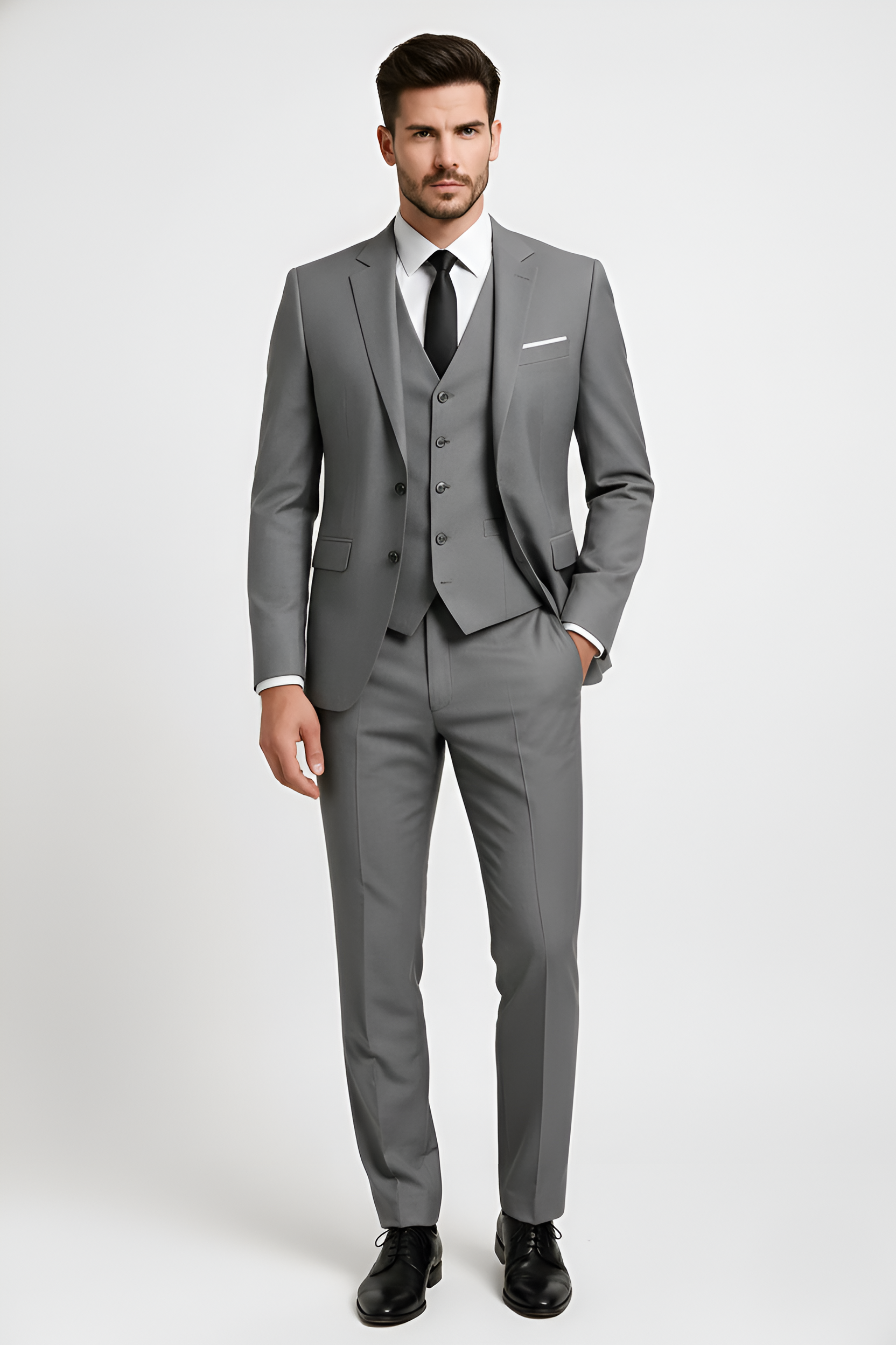 Férfi 3 részes öltöny