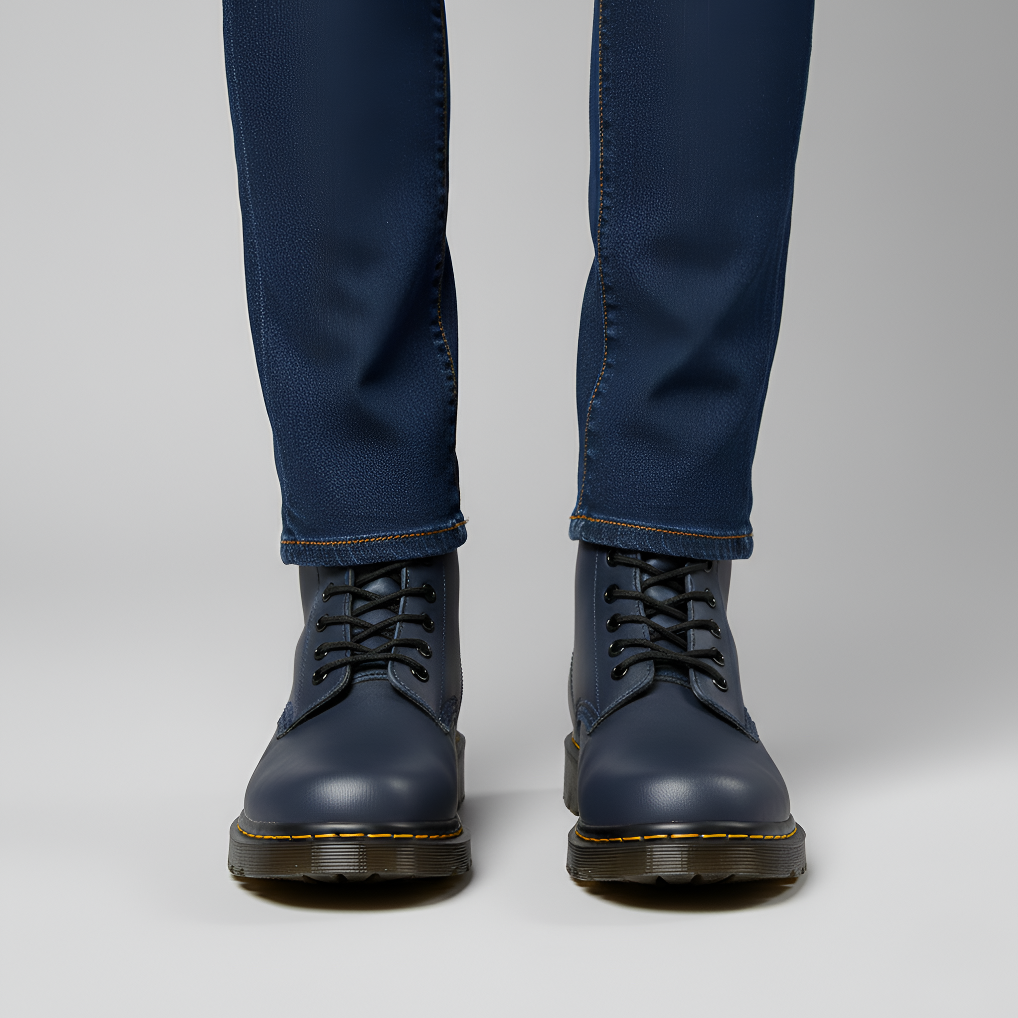 Snørestøvler i Læder med Kraftig Sål til Dame