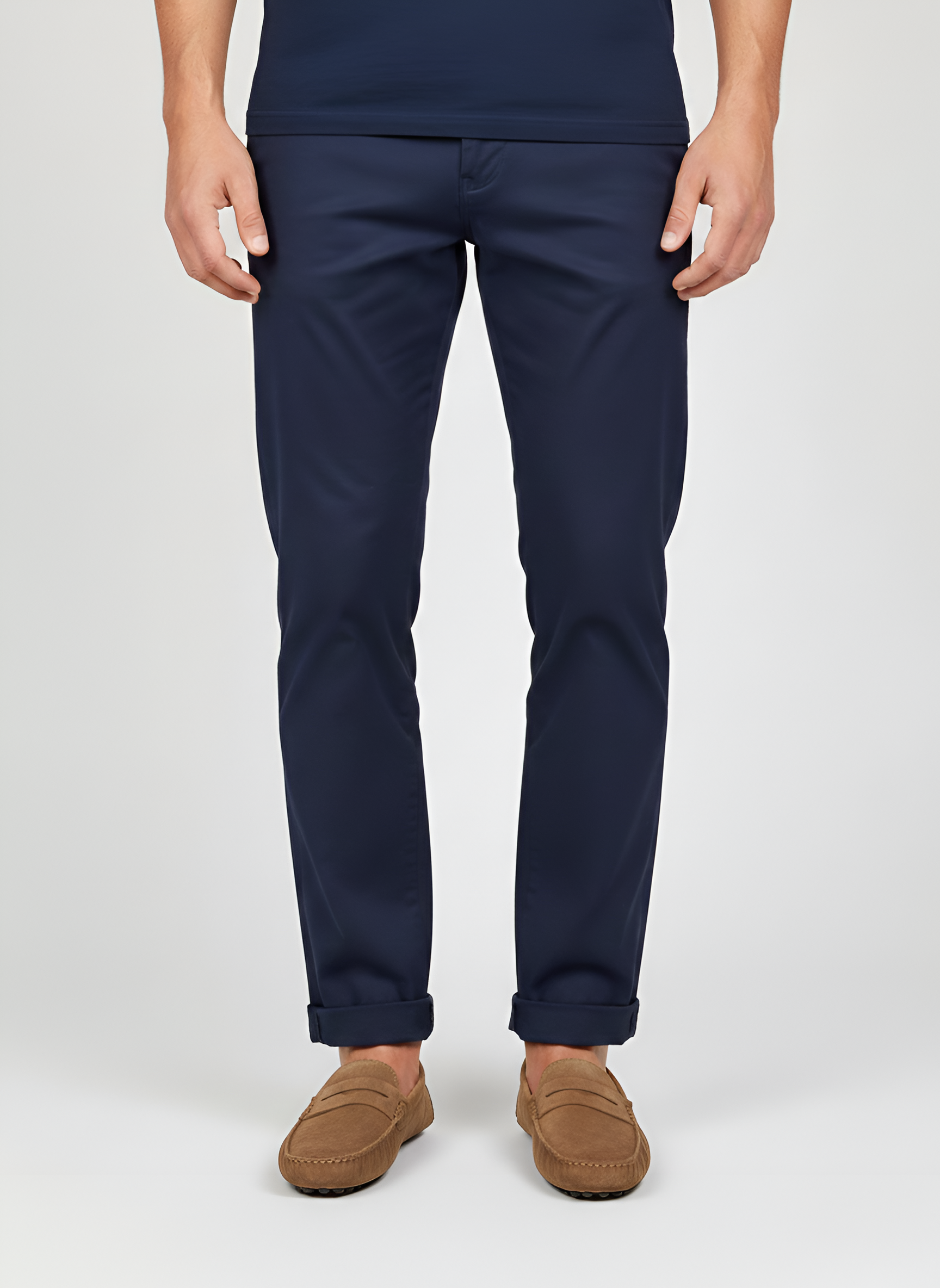 Herre chinos bukser slim fit med stretch til arbejde og hverdagsbrug