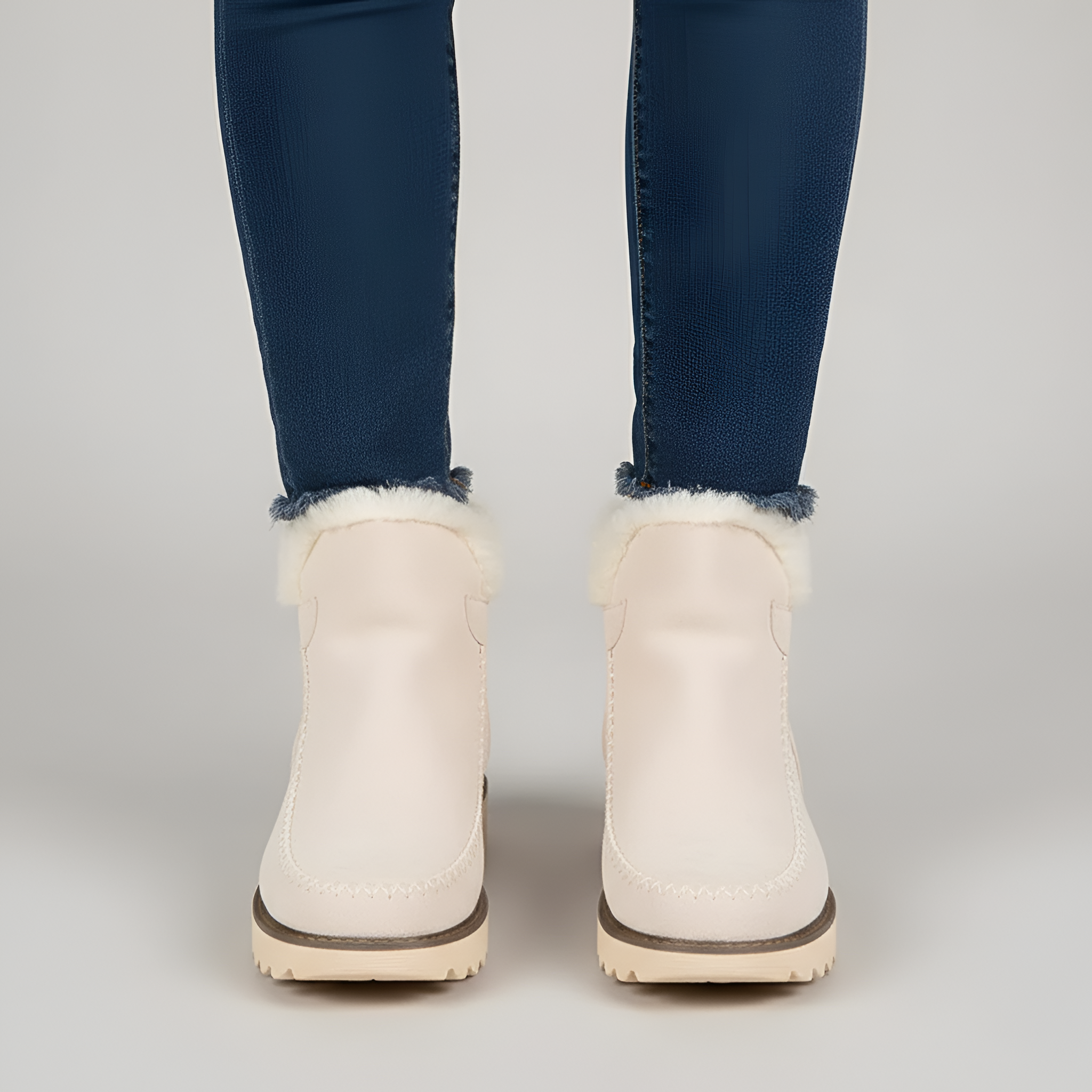 Dame vinterstøvler med varmt for og skridsikker sål