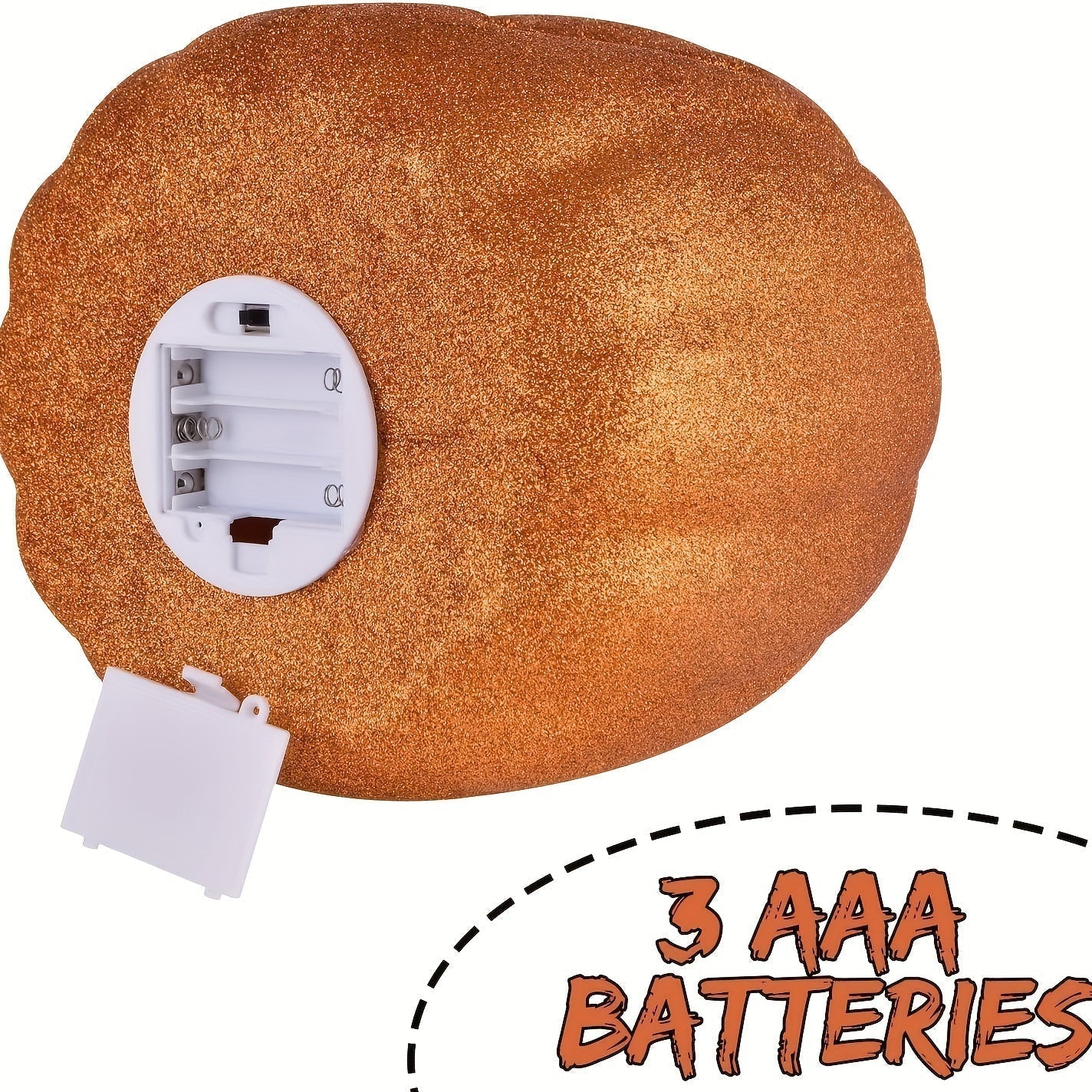 Lysende Halloween-græskar - Jack O'Lantern-dekoration med batteridrift