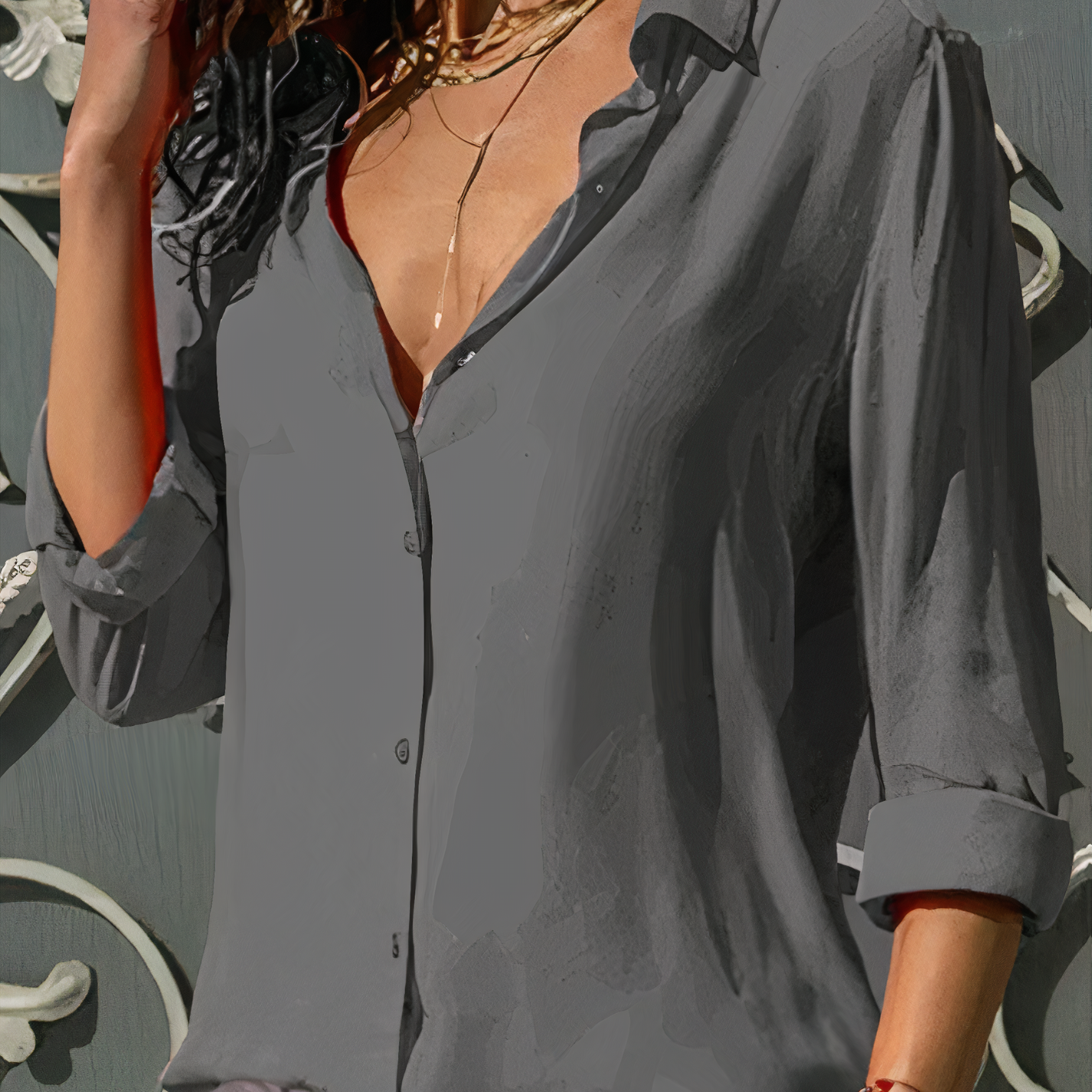 Cato | Elegant chiffonbluse til kvinder