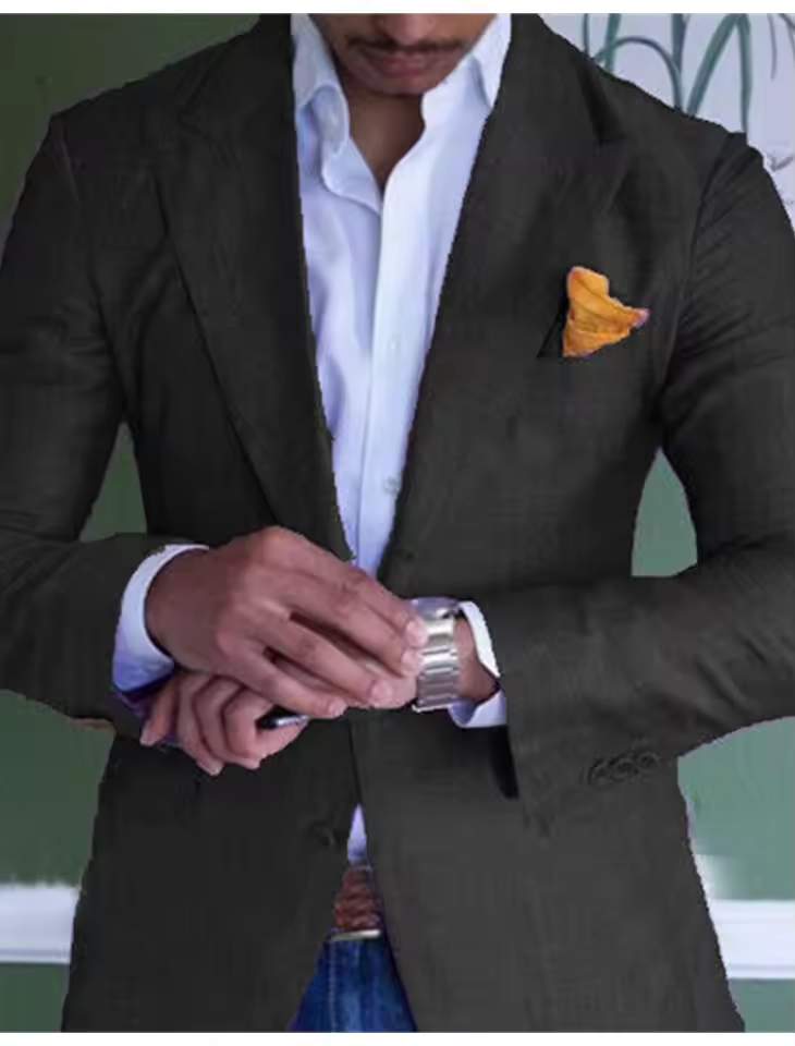 Elegant hørblazer til mænd