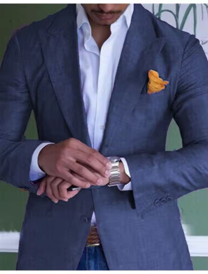 Elegant hørblazer til mænd