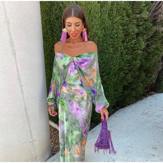 Levoire | elegant langt korset til kvinder med aftageligt tørklæde