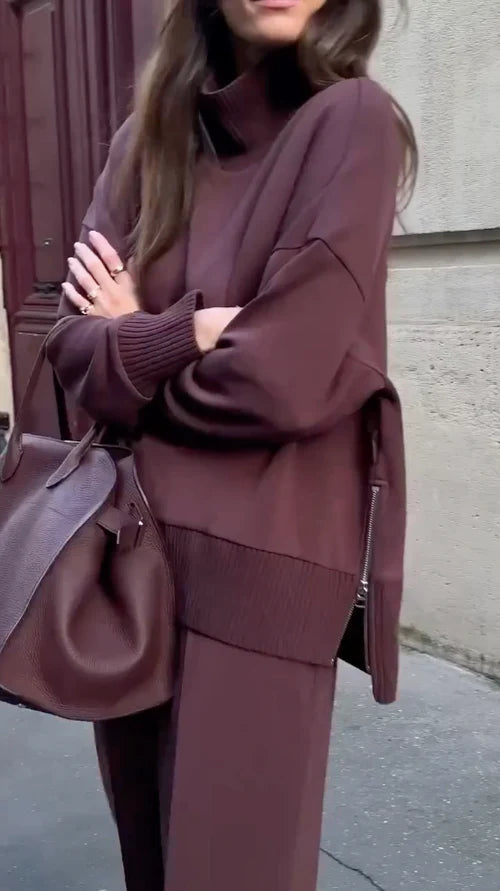 Premium Lina Loungewear-sæt til kvinder - moderne komfort til afslapning i hverdagen