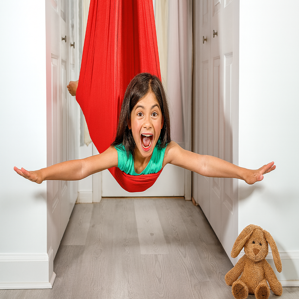 Sansegynge til børn Indendørs terapeutisk sæde i bomuld