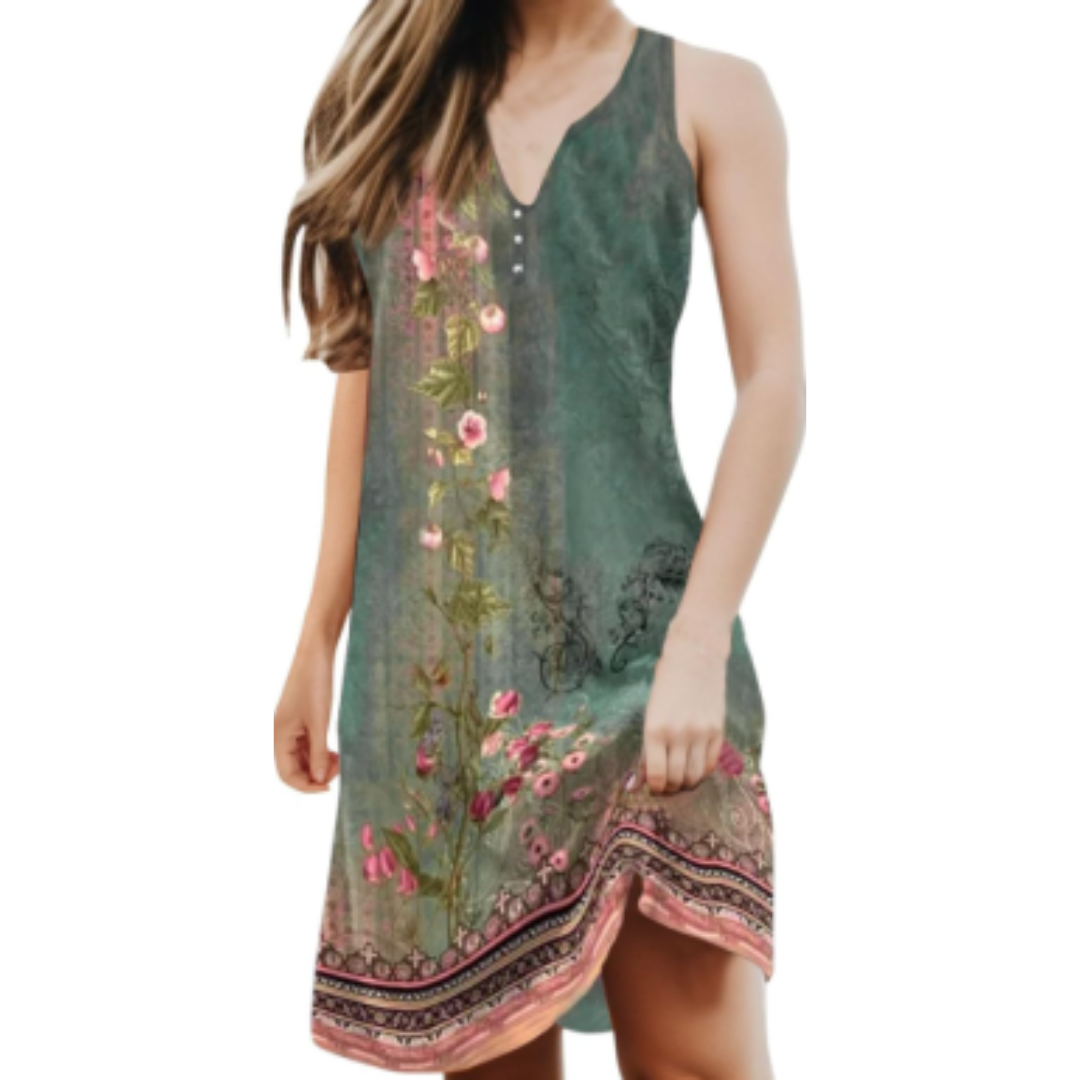Ærmeløs sommerkjole til kvinder | Mini