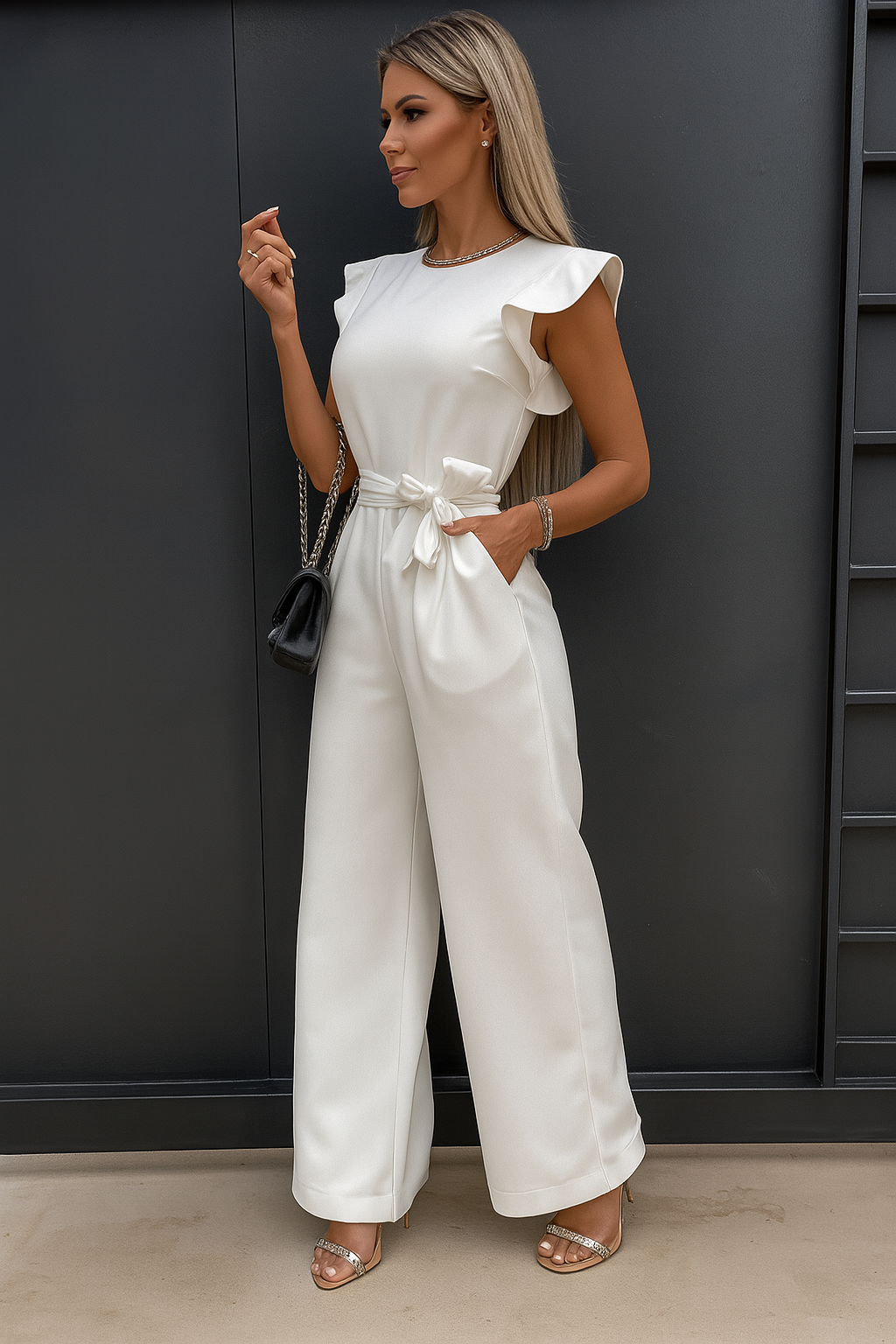 Elegant petite jumpsuit til særlige lejligheder