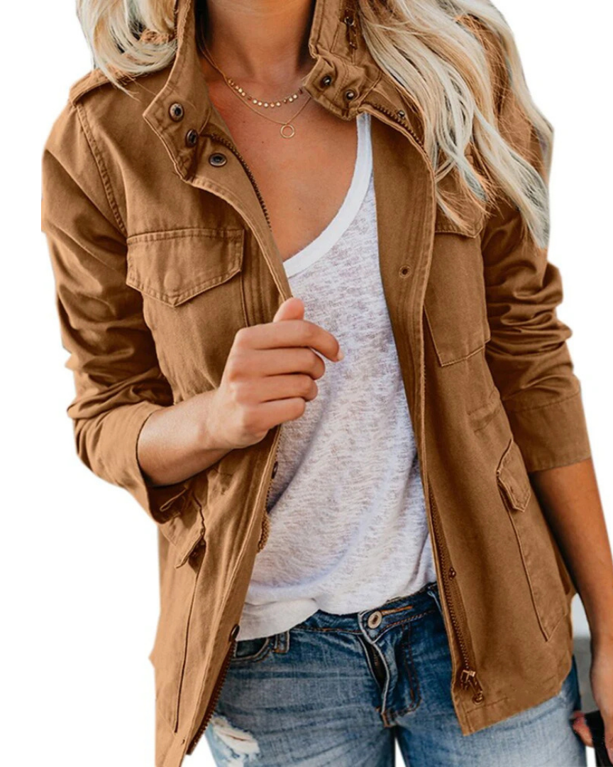 Letvægts utility-jakke til damer | Afslappet taljelængde