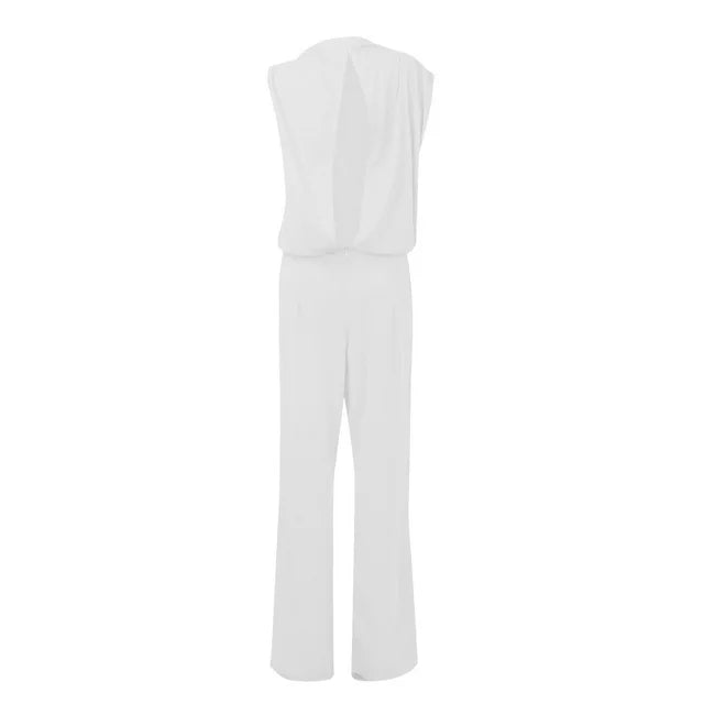 Jumpsuit til kvinder med brede ben | En skulder Elegant