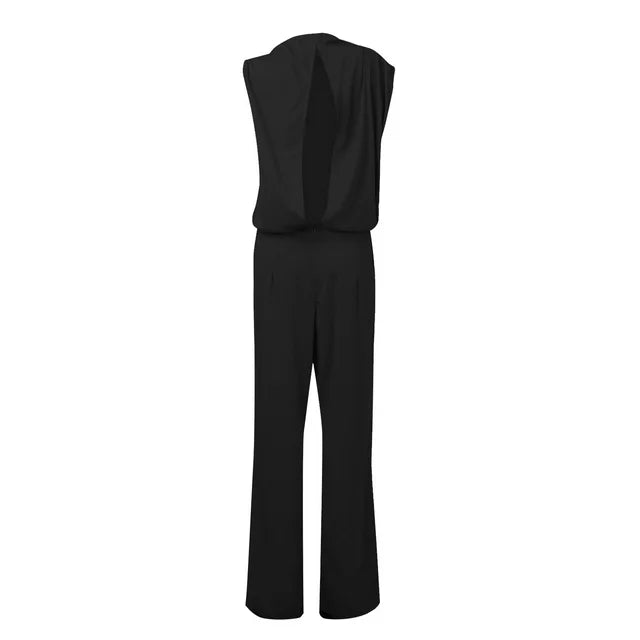 Jumpsuit til kvinder med brede ben | En skulder Elegant