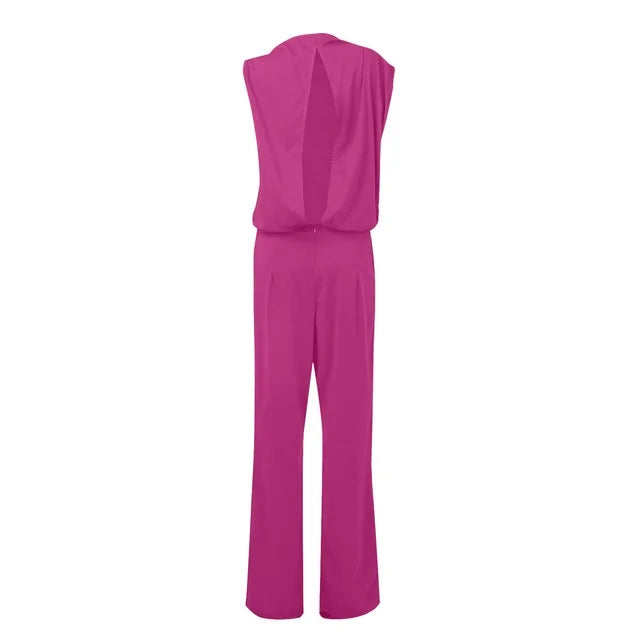 Jumpsuit til kvinder med brede ben | En skulder Elegant