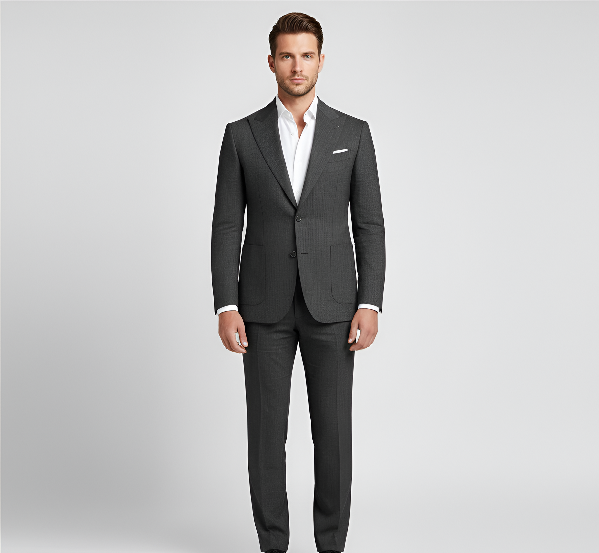 Herre jakkesæt i hør med blazer og bukser til formelle og sommerlige anledninger