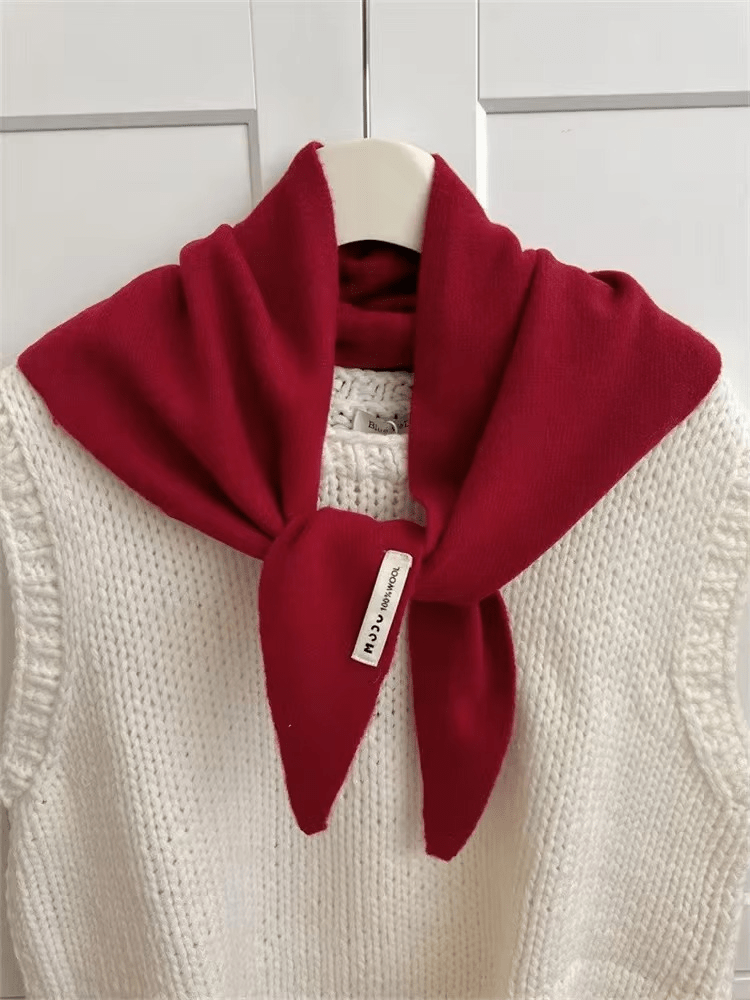 CosyWrap - trekantet uldtørklæde til kvinder som hovedtørklæde eller varm kappe