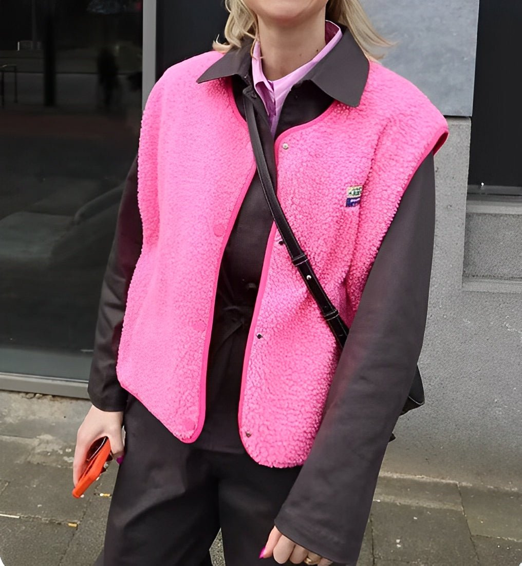 Ærmeløs vest til kvinder - med knapper, blød og behagelig