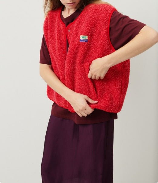 Ærmeløs vest til kvinder - med knapper, blød og behagelig